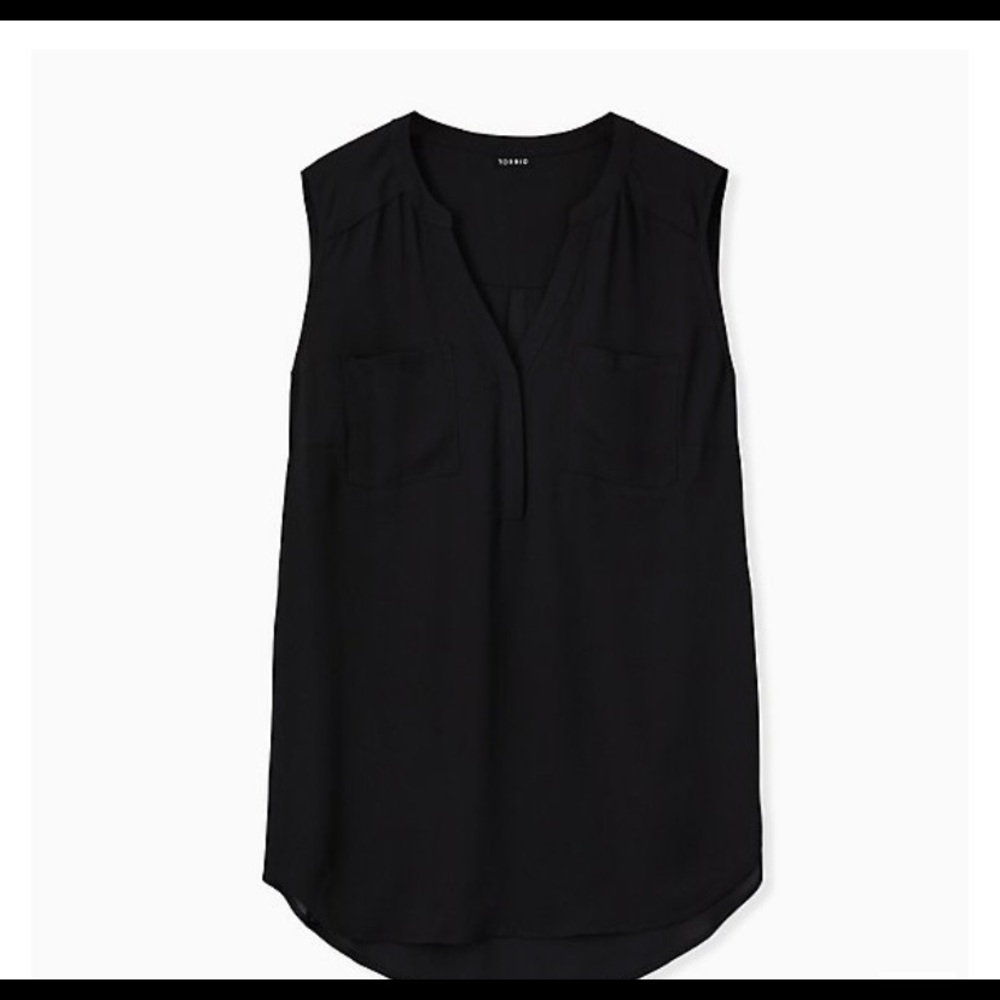 Torrid Sleeveless Black Top
